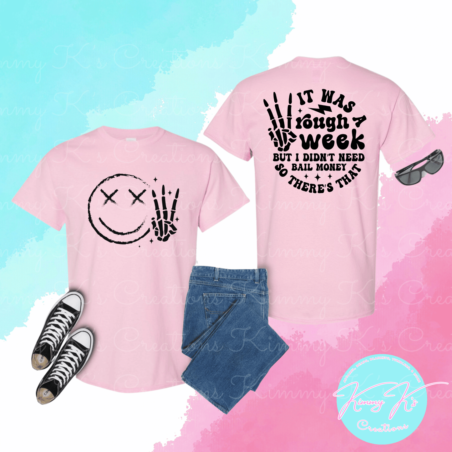 It Was A Rough Week | Front & Back T-Shirt