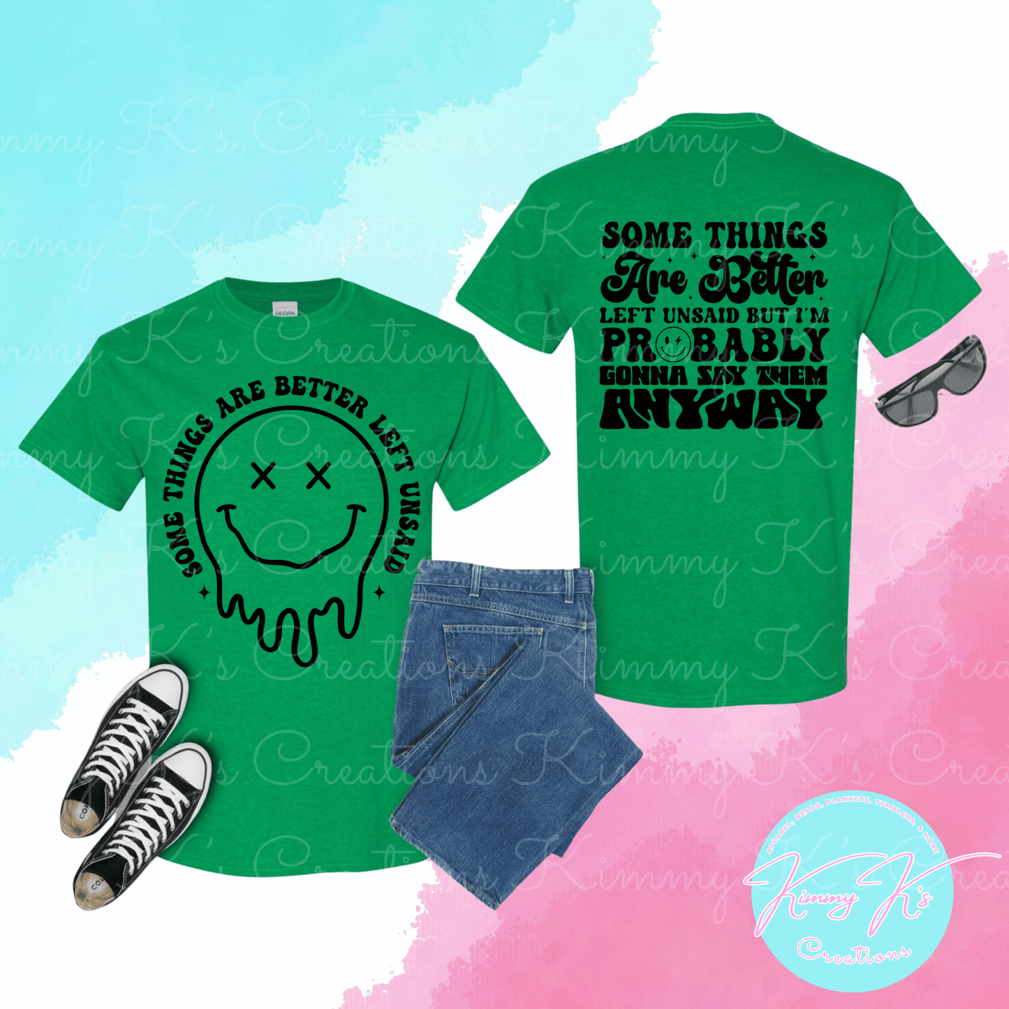 Better Left Unsaid | Front & Back T-Shirt