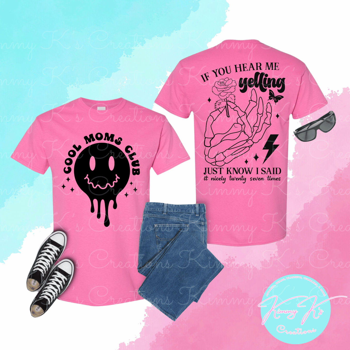 Cool Moms Club | Front & Back T-Shirt