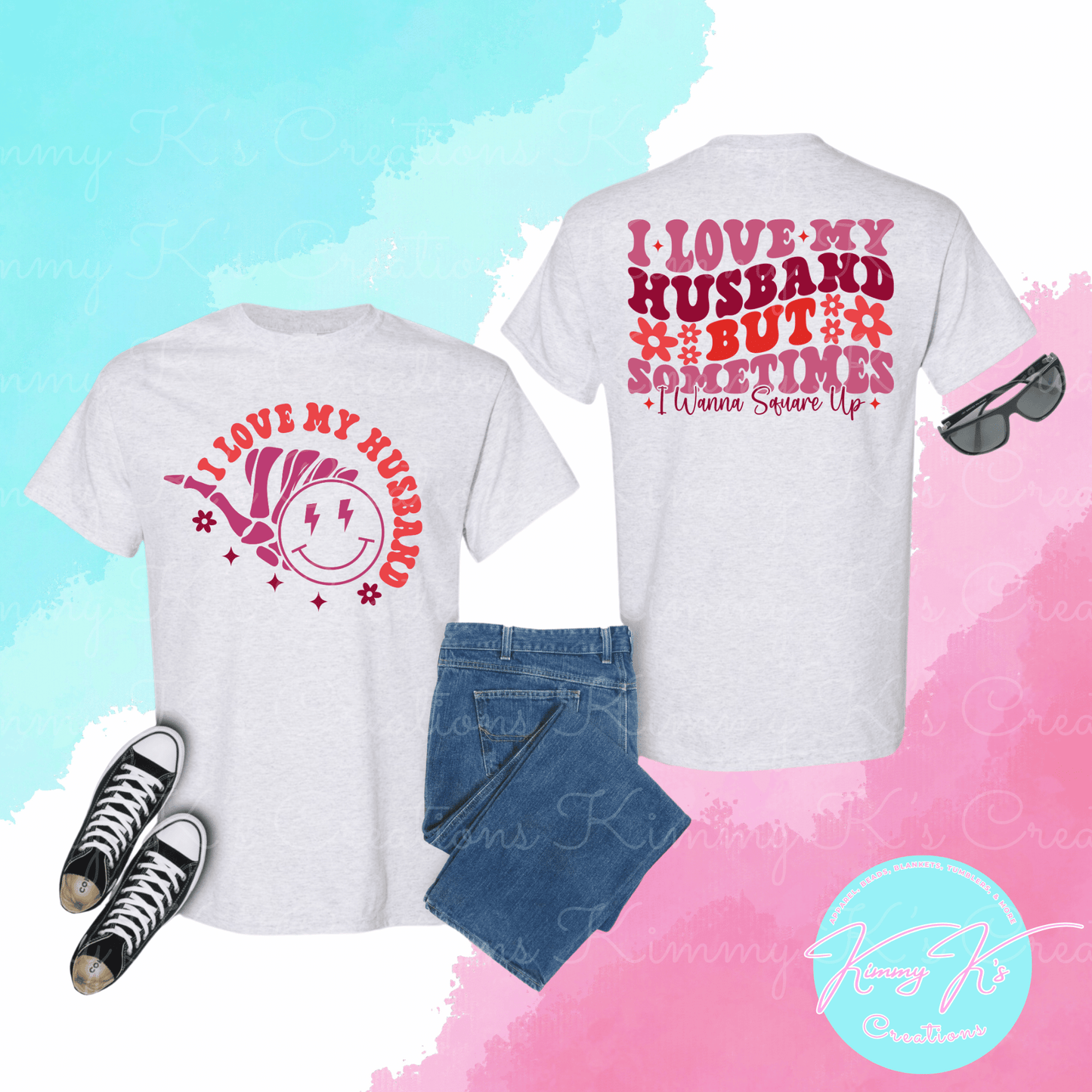 I Love My Husband | Front & Back T-Shirt