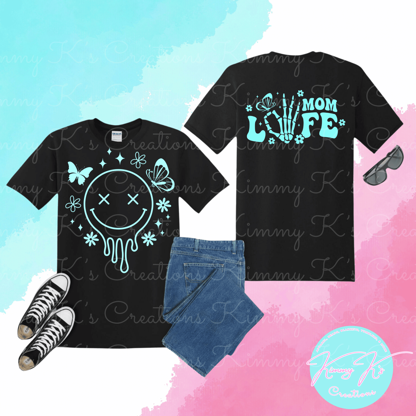 Mom Life | Front & Back T-Shirt