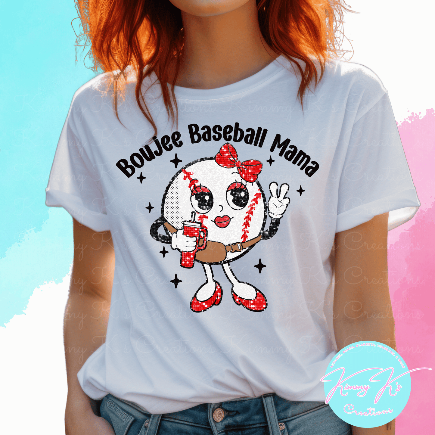Boujee Baseball Mama | T-Shirt