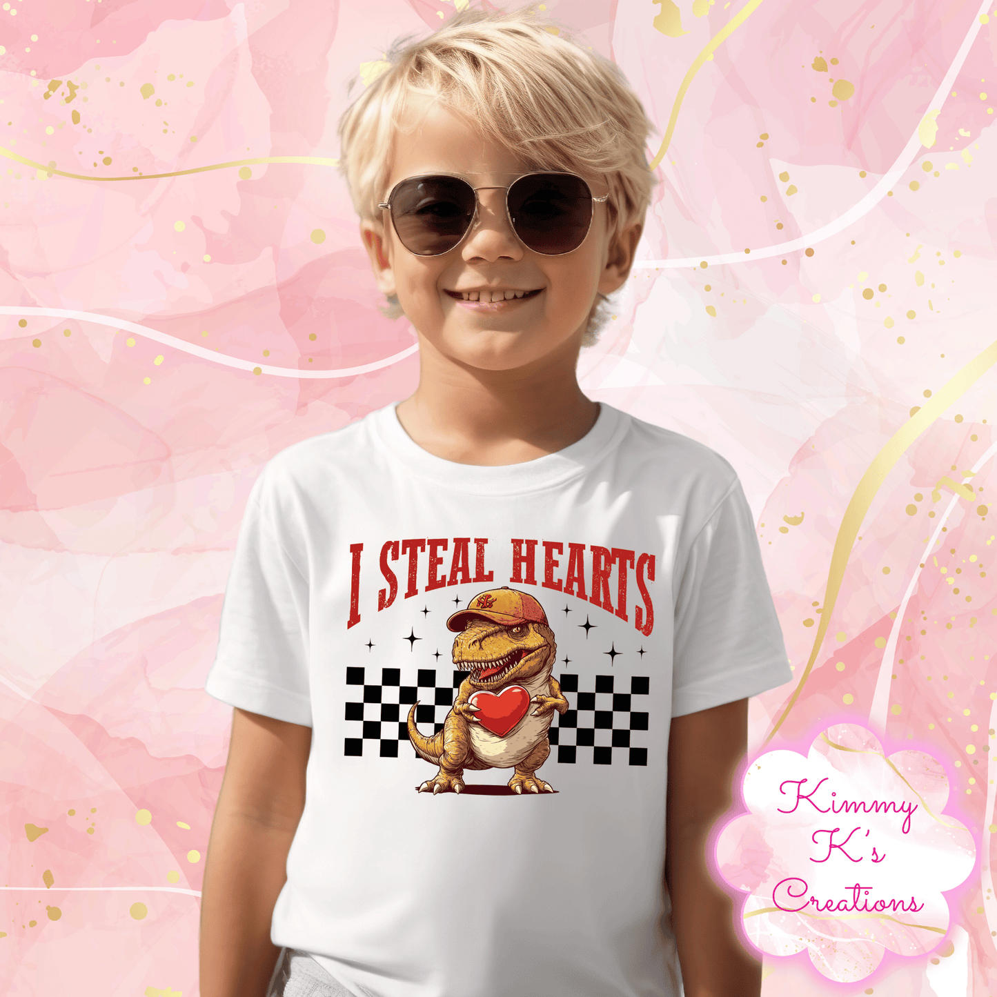 Dino I Steal Hearts | Youth T-Shirt