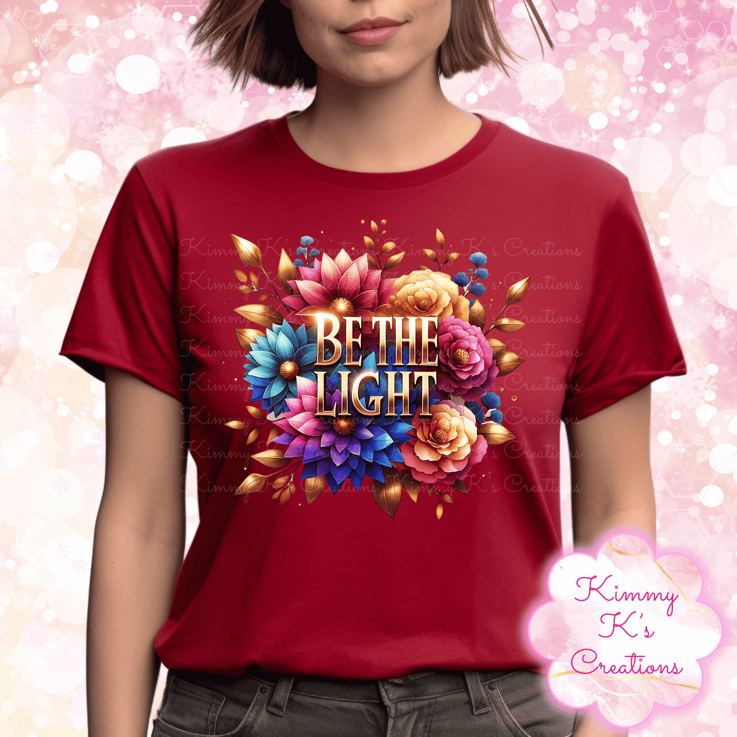 Floral Be The Light | T-Shirt