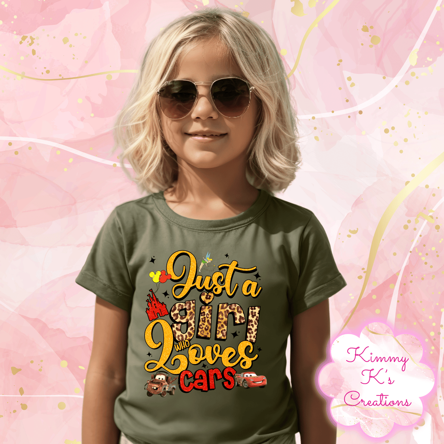 Just A Girl Cars | Youth T-Shirt