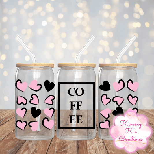 Coffee Hearts | Glass Jar