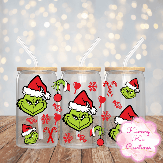 Grinchy | Glass Jar