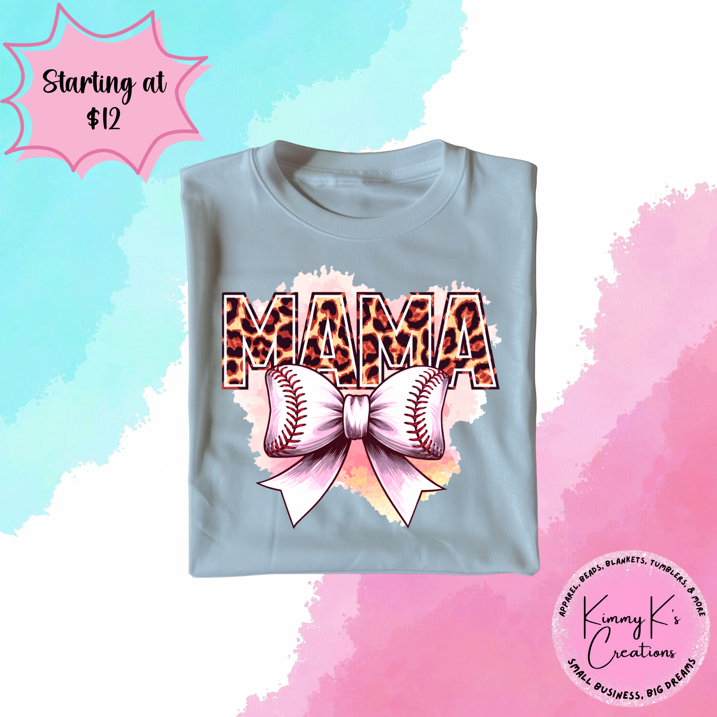Cheetah Baseball Mama | T-Shirt