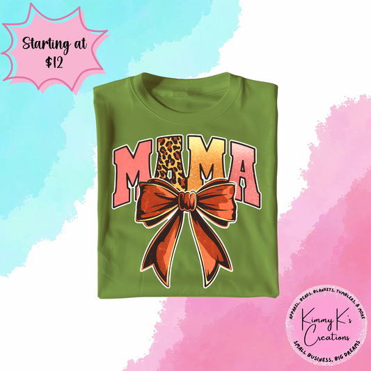 Cheetah Bow Mama | T-Shirt