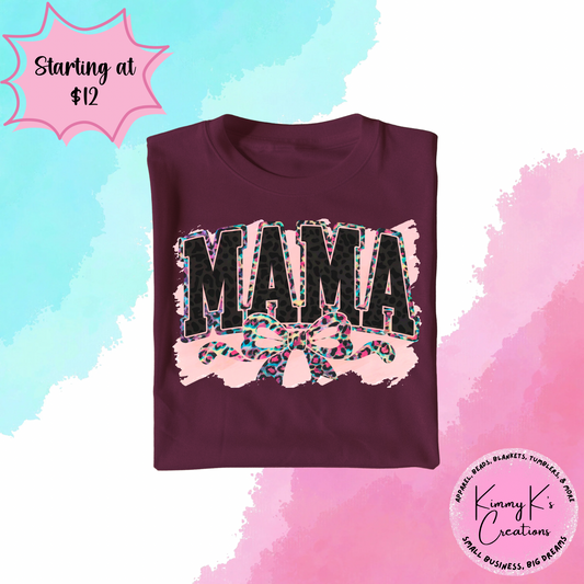 Colorful Cheetah Mama | T-Shirt