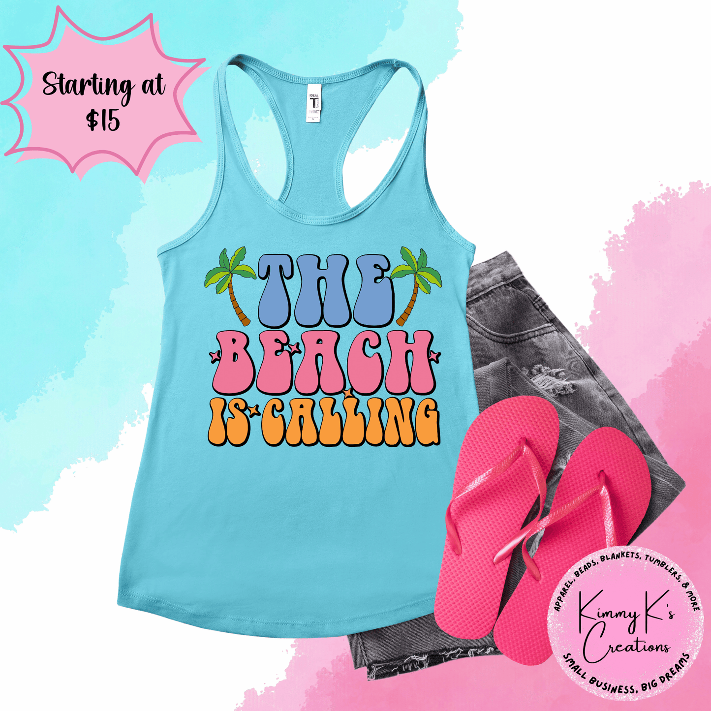 The Beach Is Calling | Tank Top