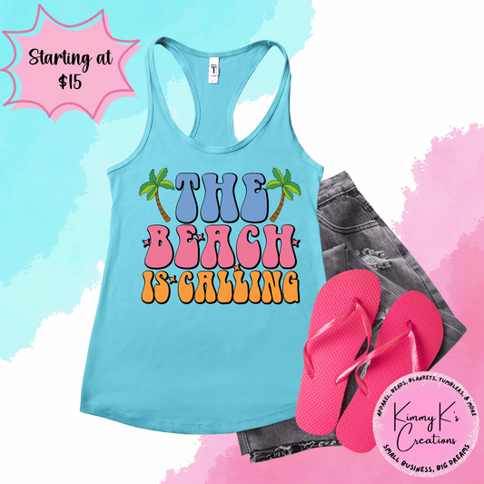The Beach Is Calling | Tank Top